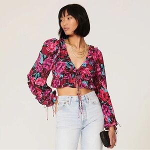 Scarlett Ruffle Cropped Blouse